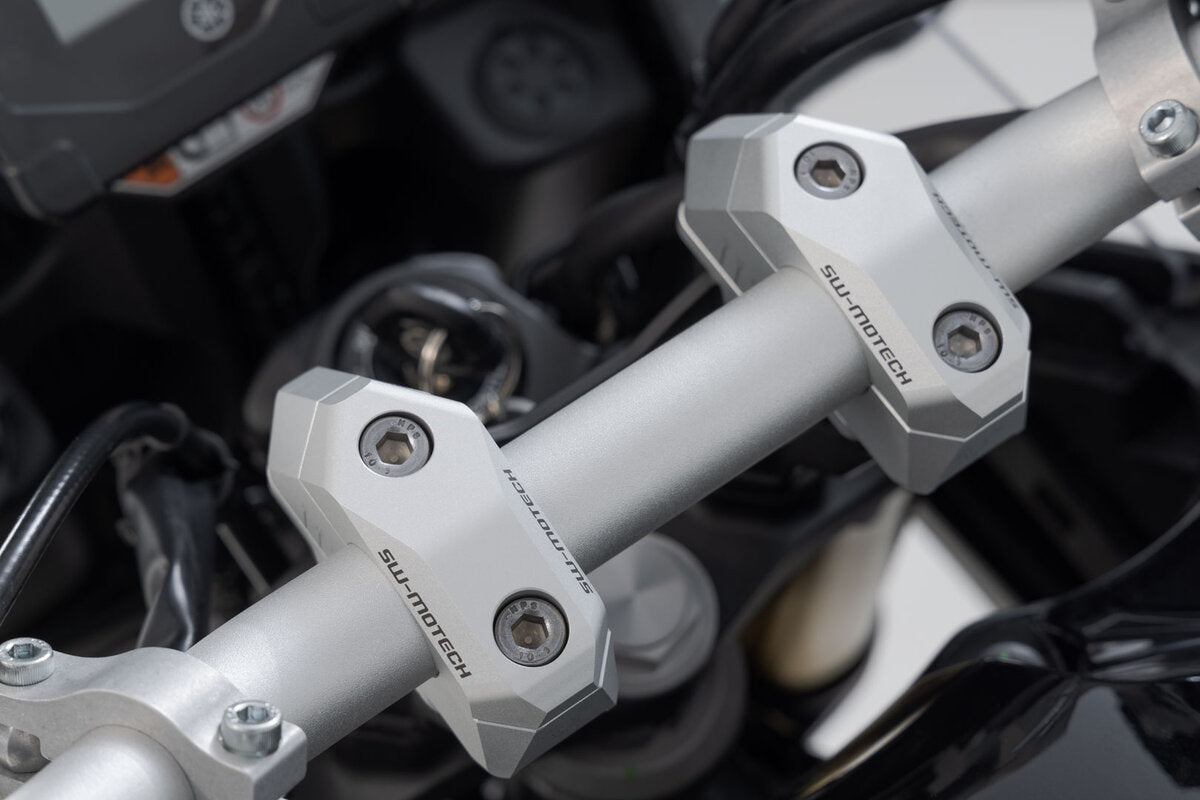 Acercador de Manillar 30 mm SW-MOTECH moto Morini X-CAPE plata 